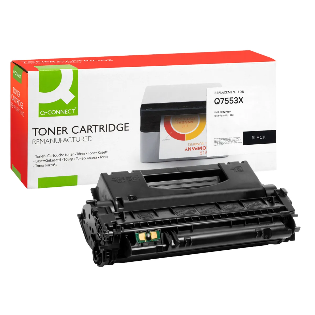 Toner Q-Connect 53X / Q7553X Black Ανακαινισμέ