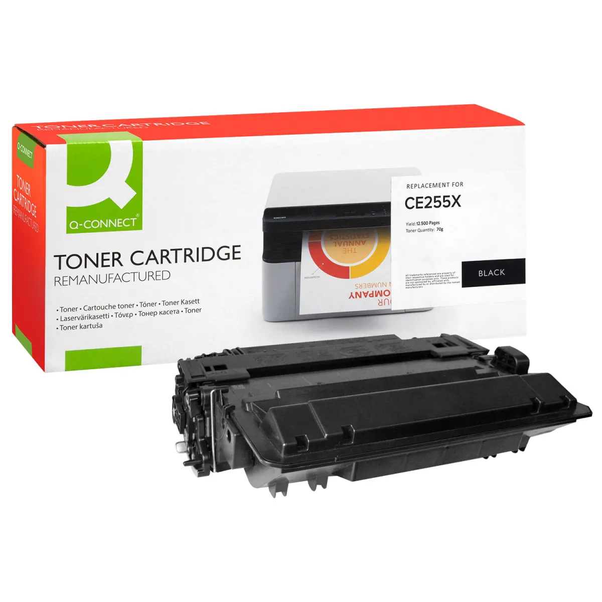 Toner Q-Connect 55X / CE255X Black