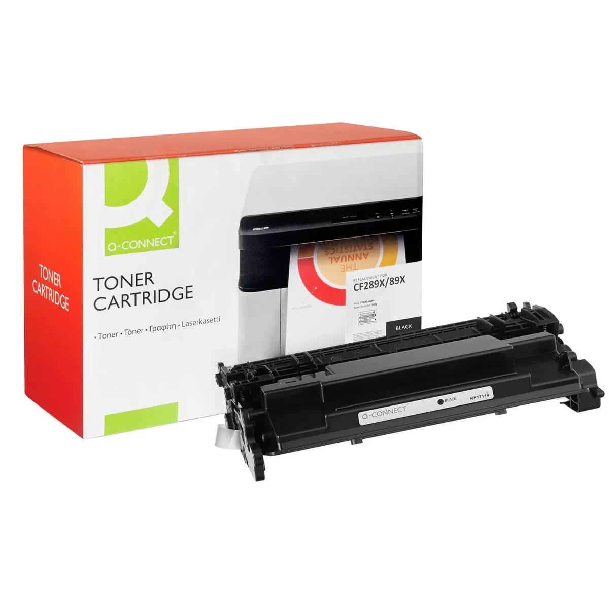 Toner Q-Connect 89X / CF289X Black Ανακαινισ