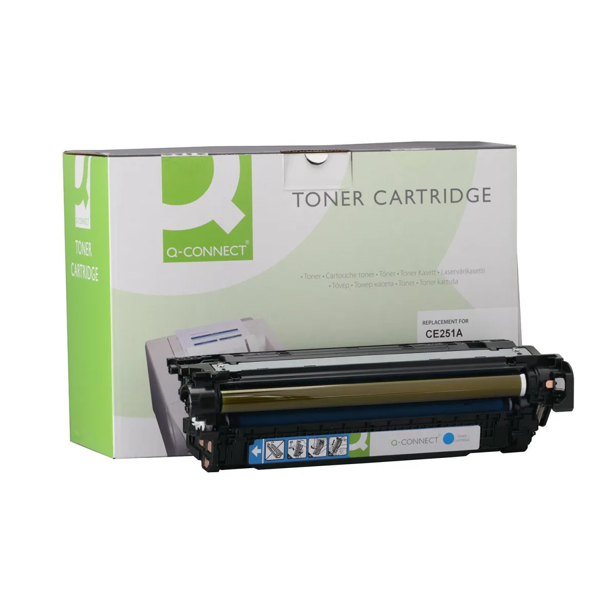 Toner Q-Connect Ανακατασκευασμένο CE251A Cyan