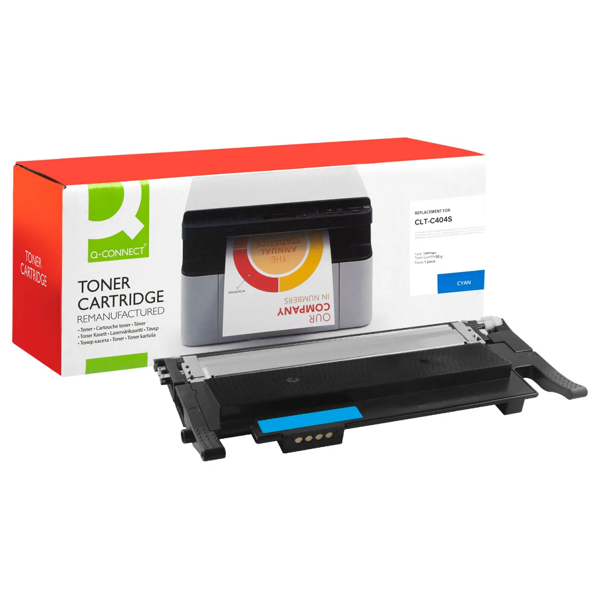 Toner Q-Connect Ανακατασκευασμένο CLT-C404S Cyan