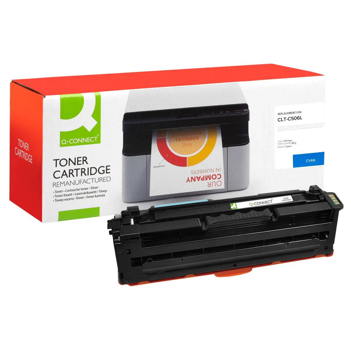 Toner Q-Connect Ανακατασκευασμένο CLT-C506L Cyan