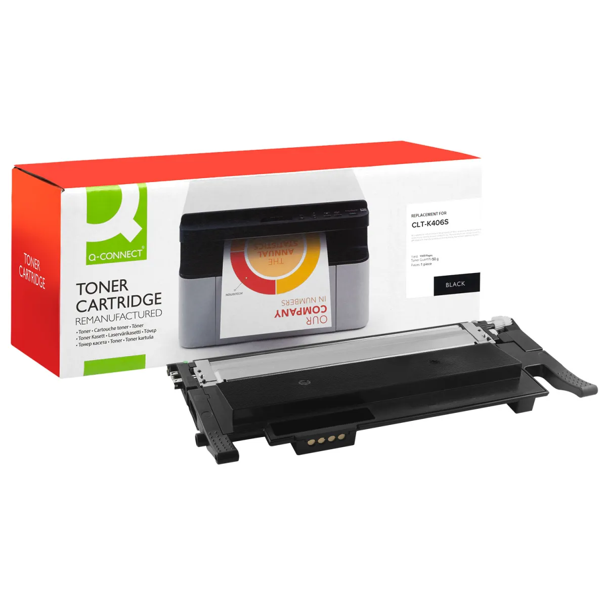 Toner Q-Connect Ανακατασκευασμένο CLT-K406S Black