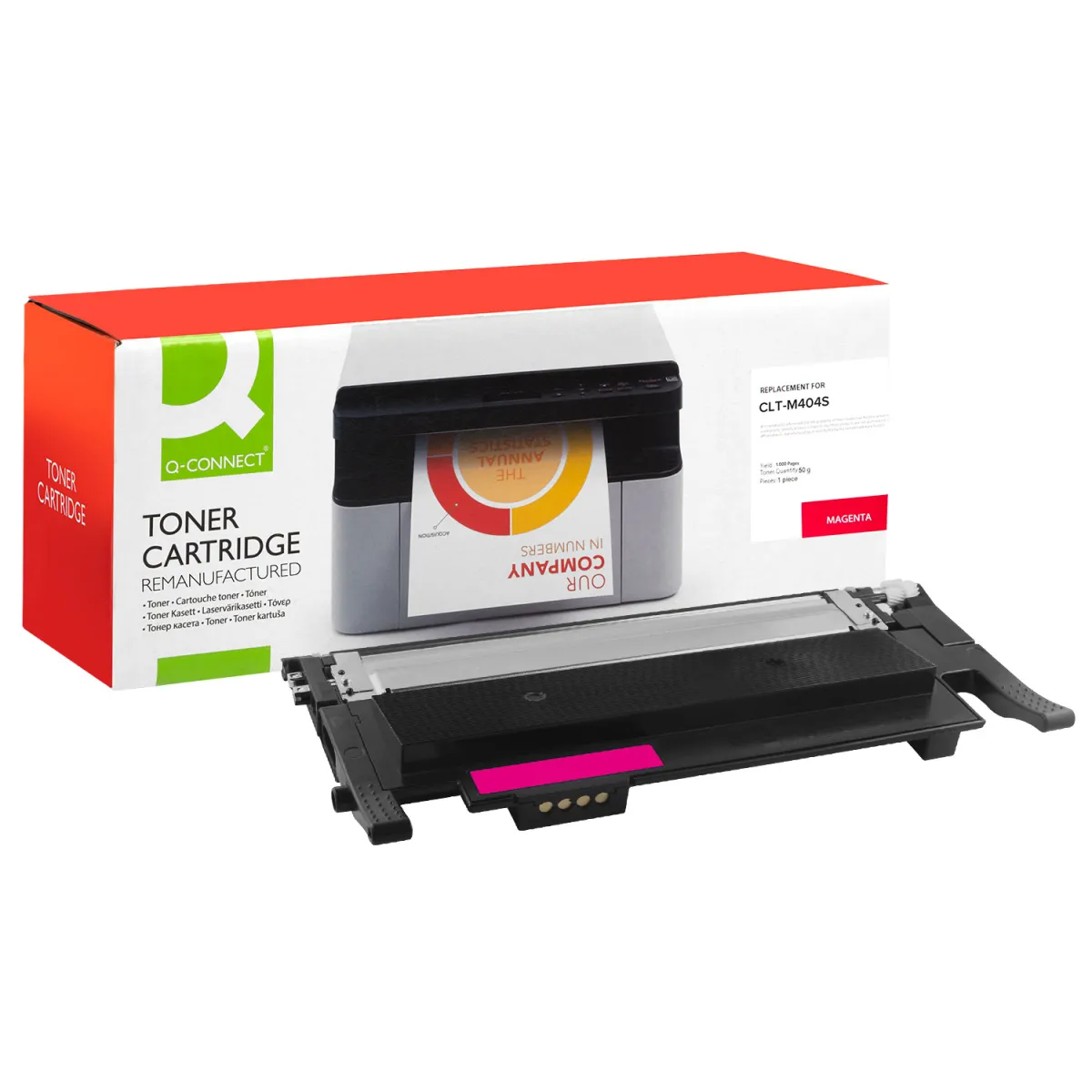 Toner Q-Connect Ανακατασκευασμένο CLT-M404S Magenta