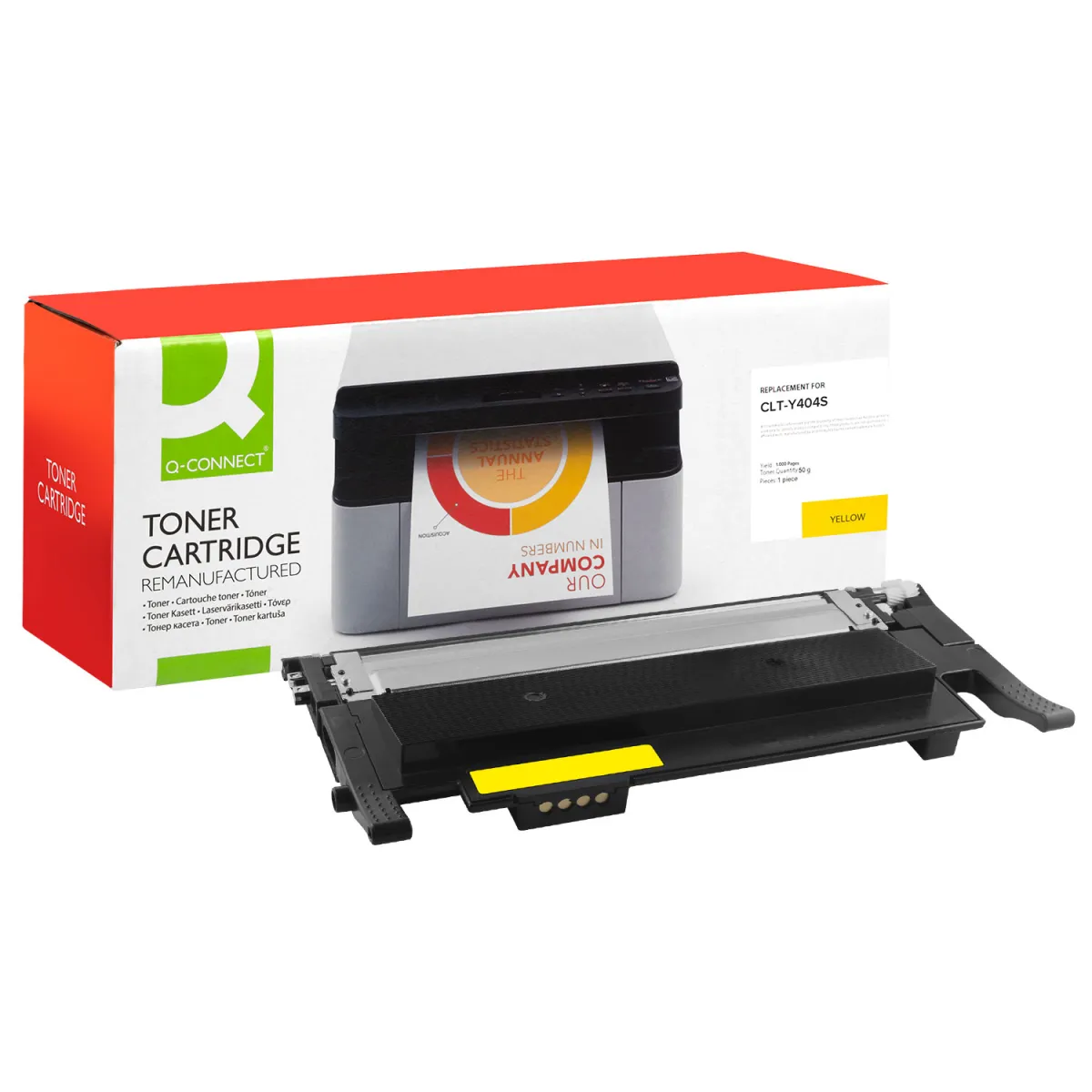 Toner Q-Connect Ανακατασκευασμένο CLT-Y404S Yellow