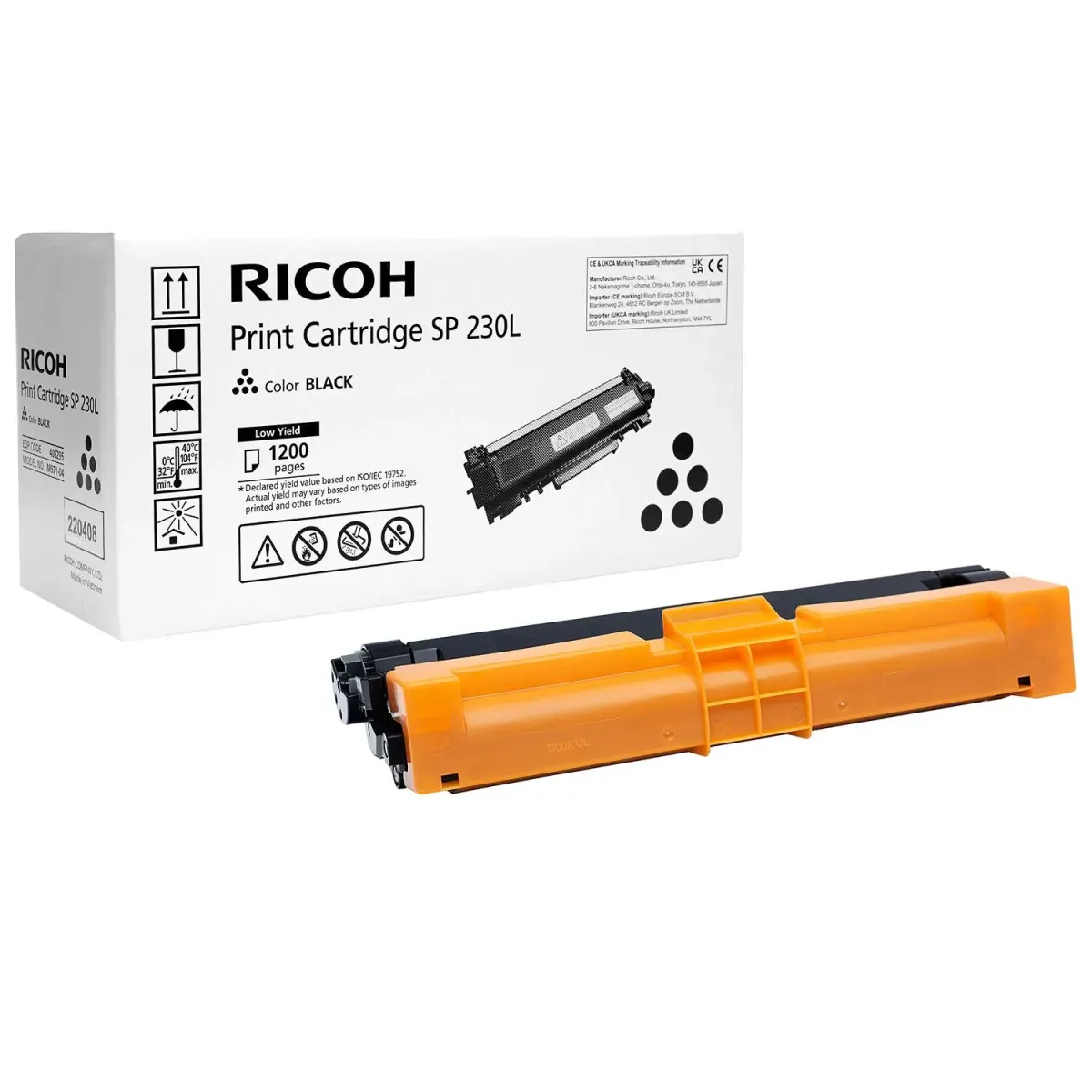 Toner Ricoh SP230L Black
