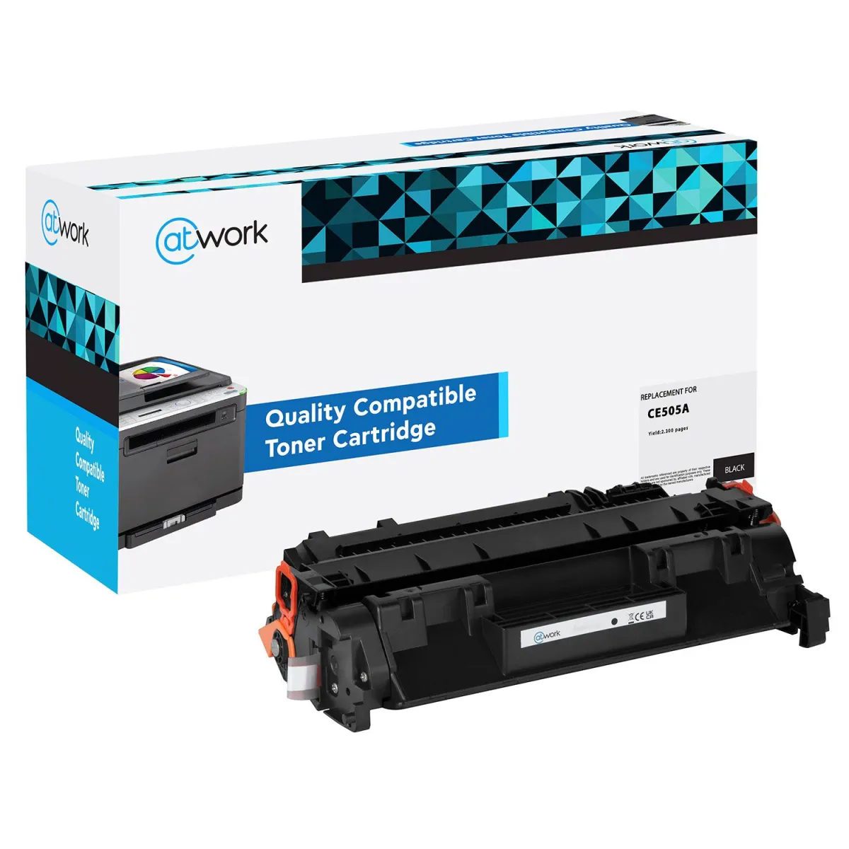 Toner @Work Συμβατό CE505A Black