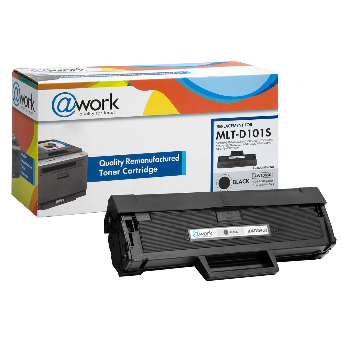 Toner @Work Ανακατασκευασμένο MLT-D101S Black