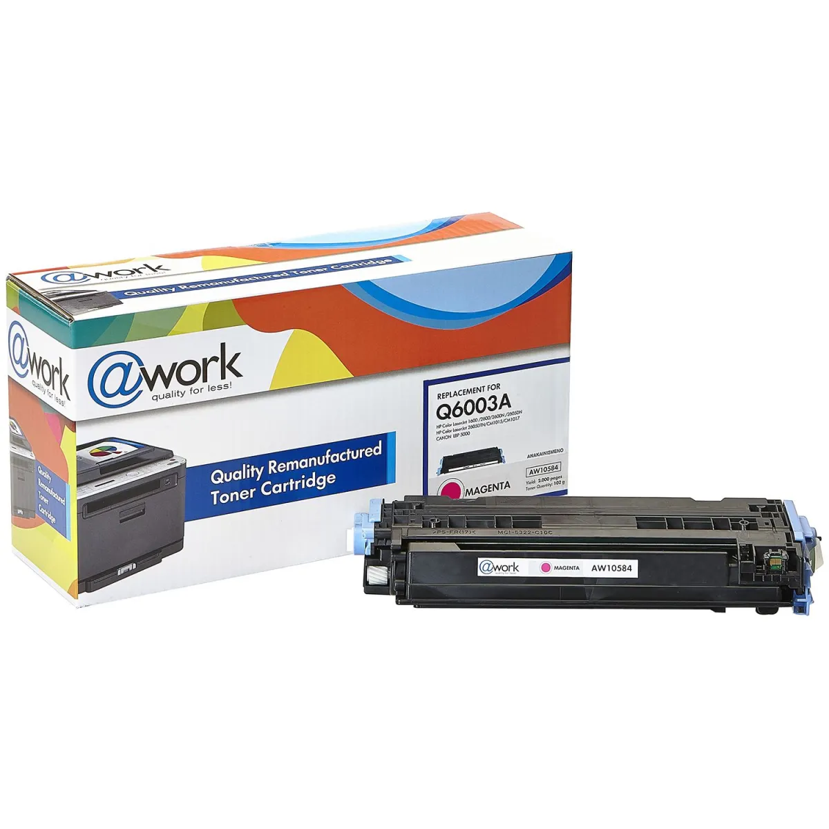 Toner @Work Συμβατό Q6003A Magenta