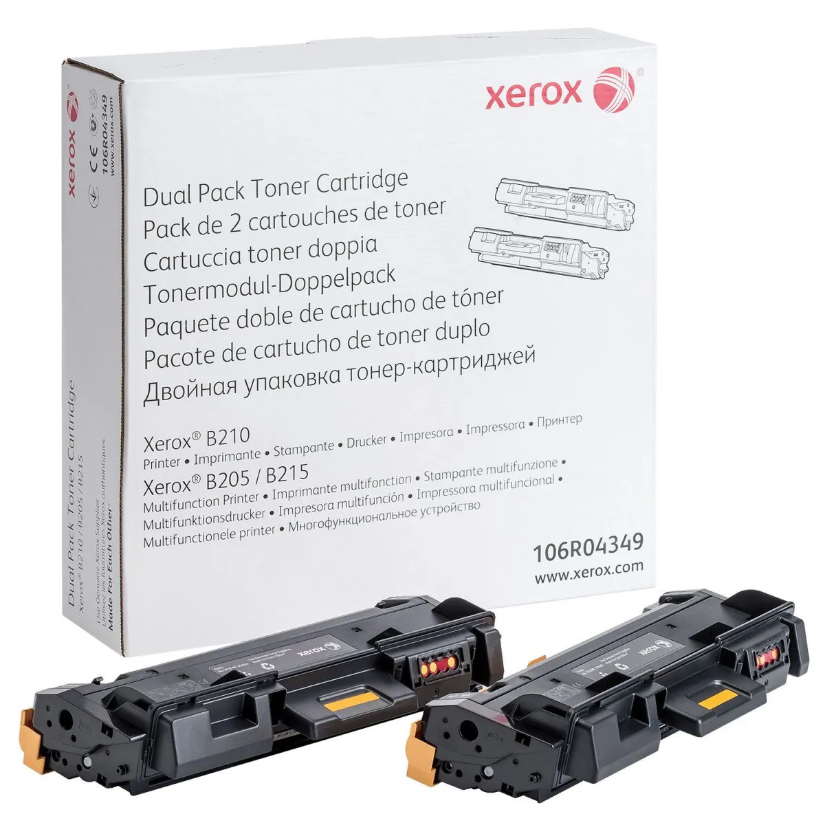 Toner Xerox 106R04349 Black Dual pack