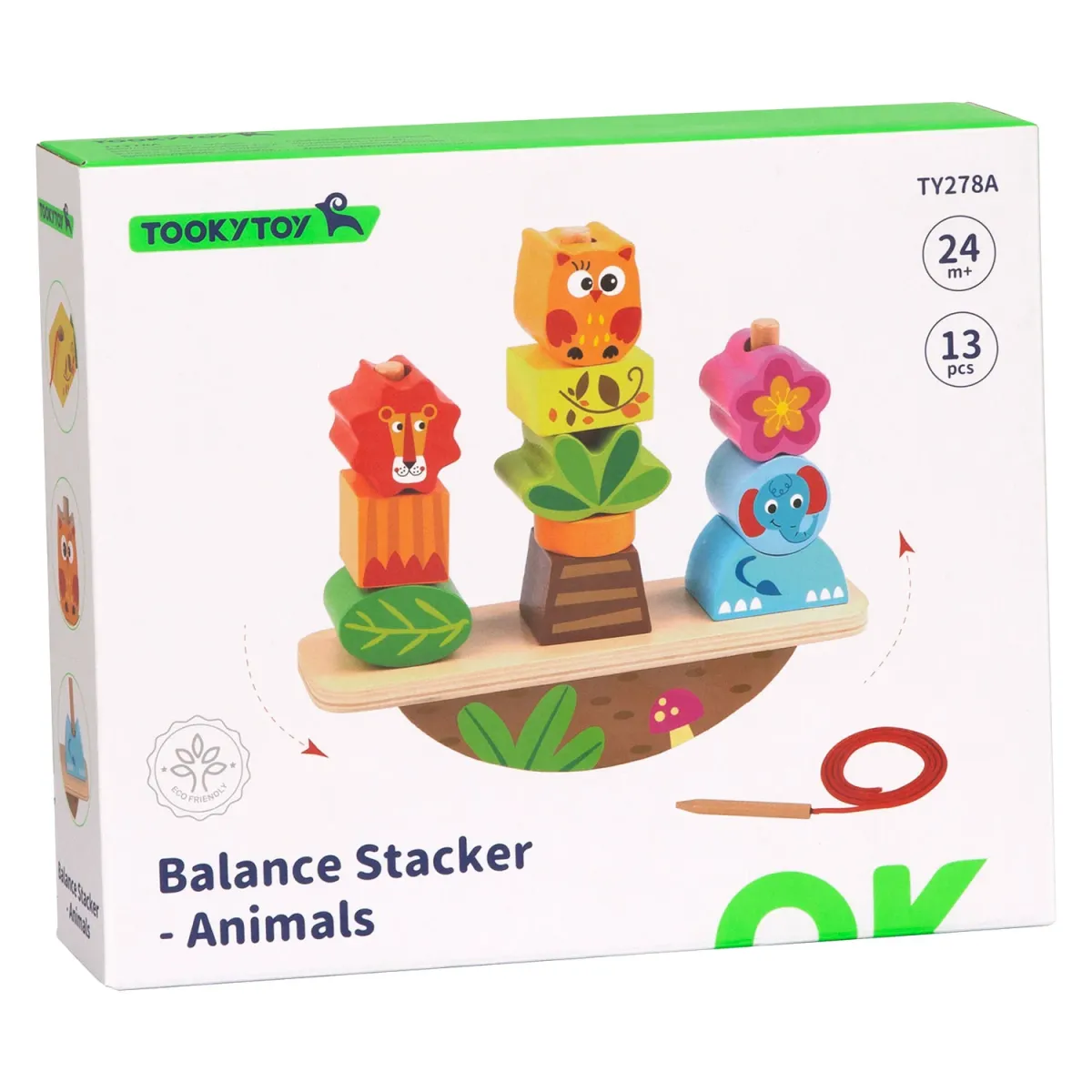 Tooky Toy Ξύλινα Ζωάκια Ισορροπίας