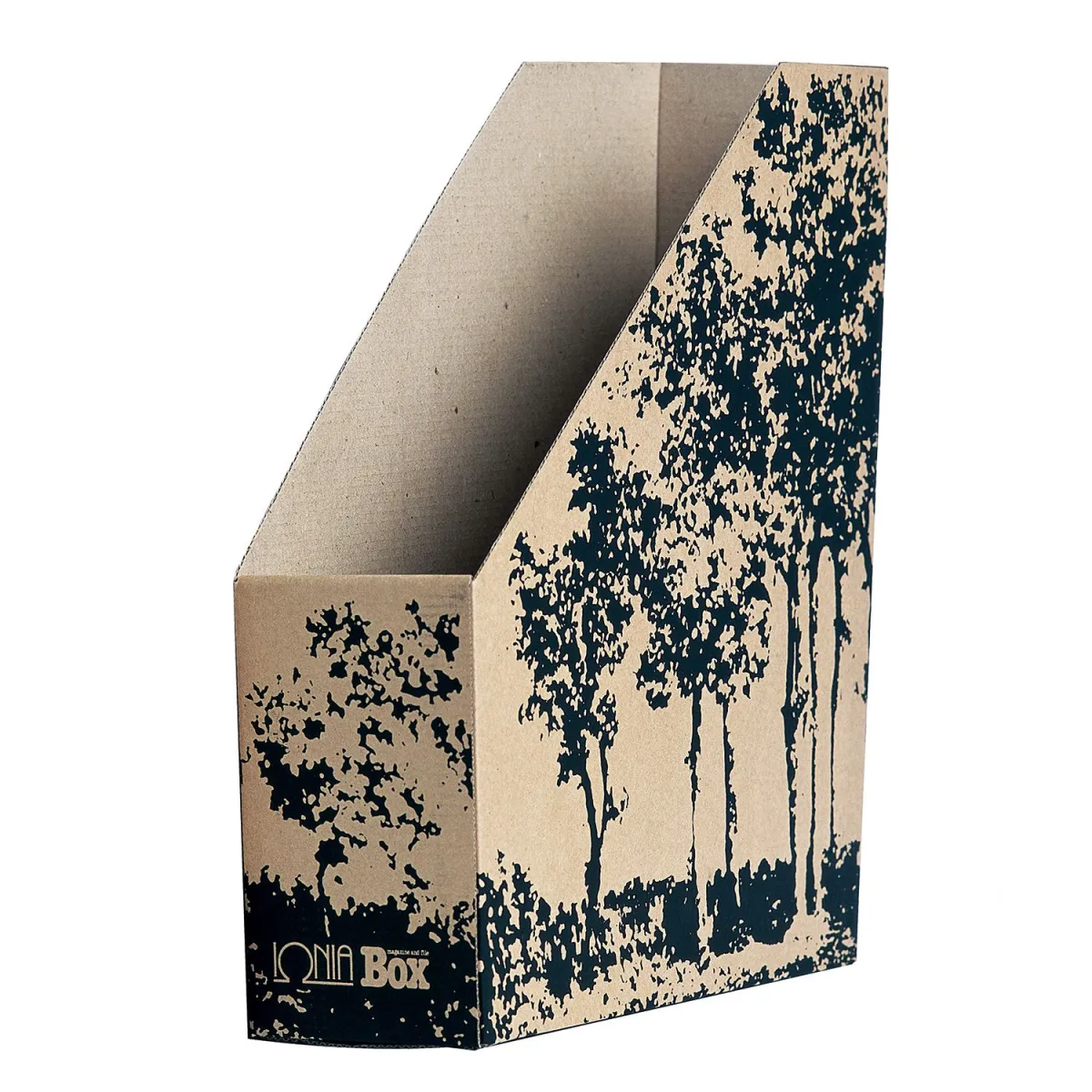 Ιωνία Θήκη Περιοδικών Χάρτινη Trees  26 x 9 x 33 cm