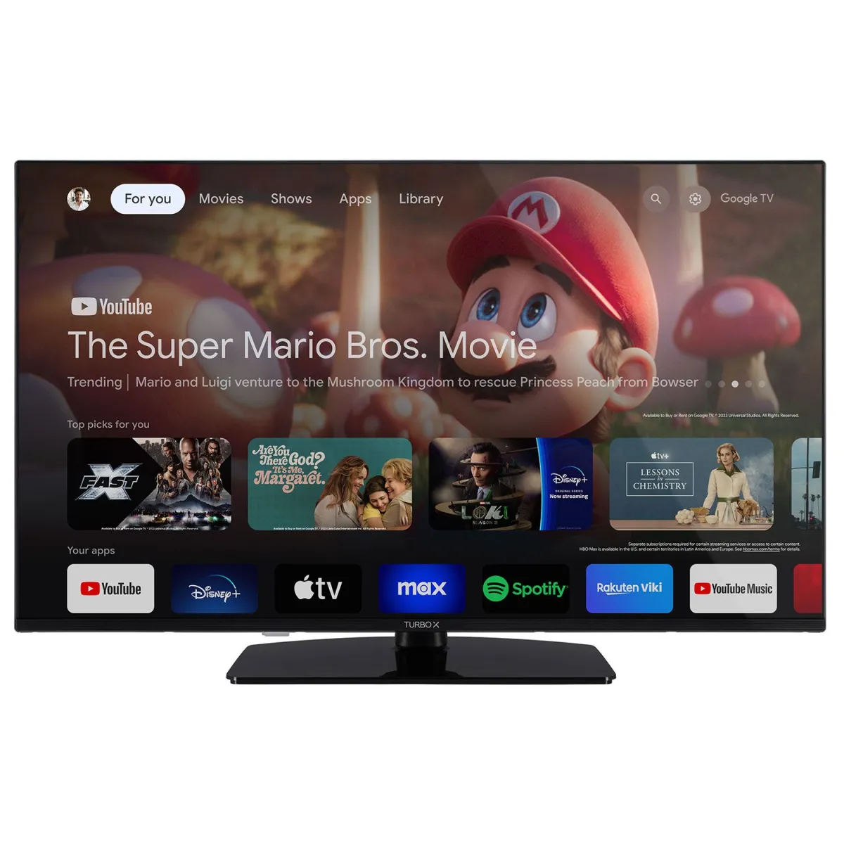Turbo-X 4K QLED TV 43" TXV-GU4395