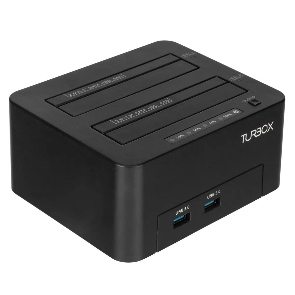 Turbo-X Docking Station 2.5/3.5" 2x USB 3.0 Clone