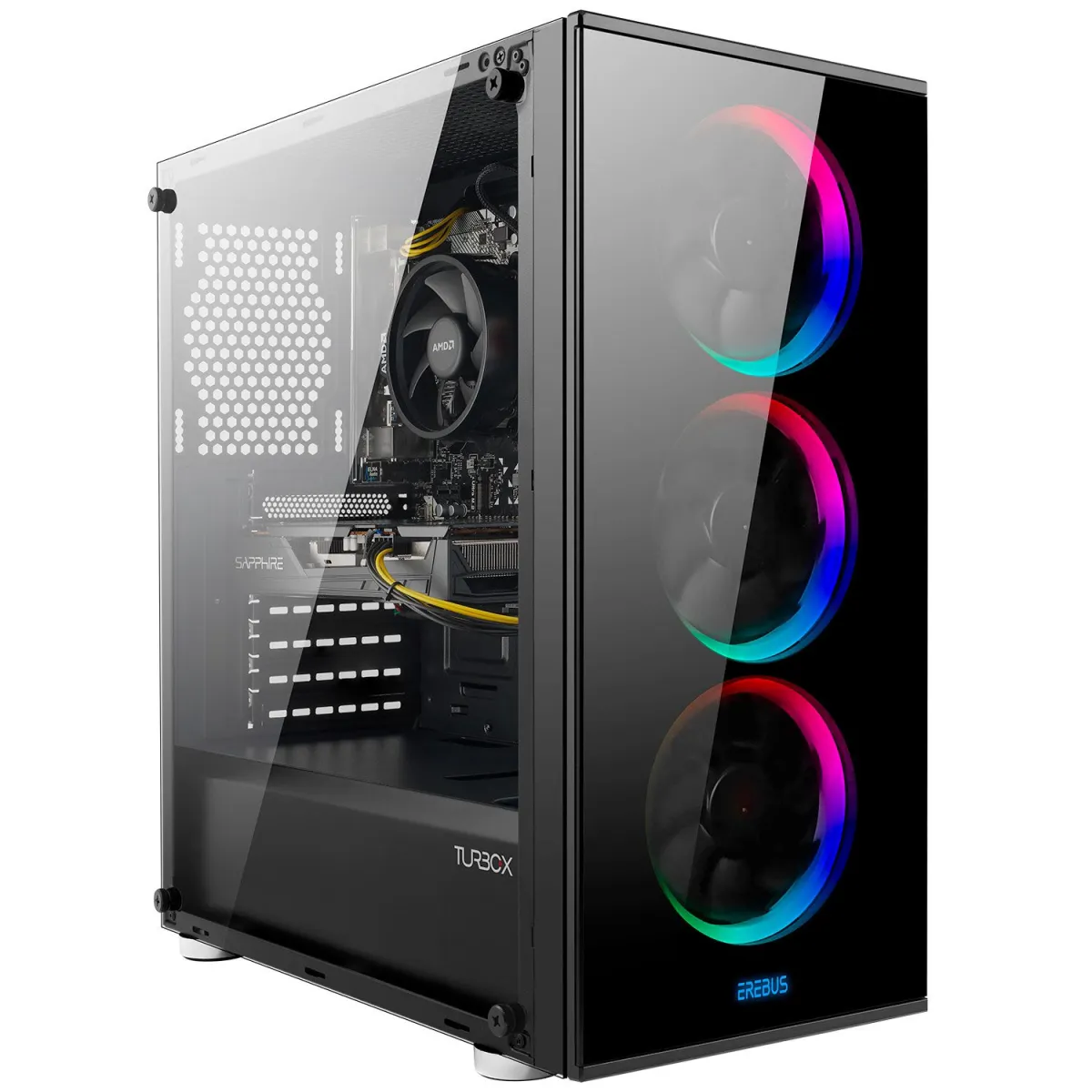 Turbo-X Erebus E5760X3D Desktop (AMD Ryzen 7 5700X3D/16 GB/512GB/RTX 3060 12 GB)
