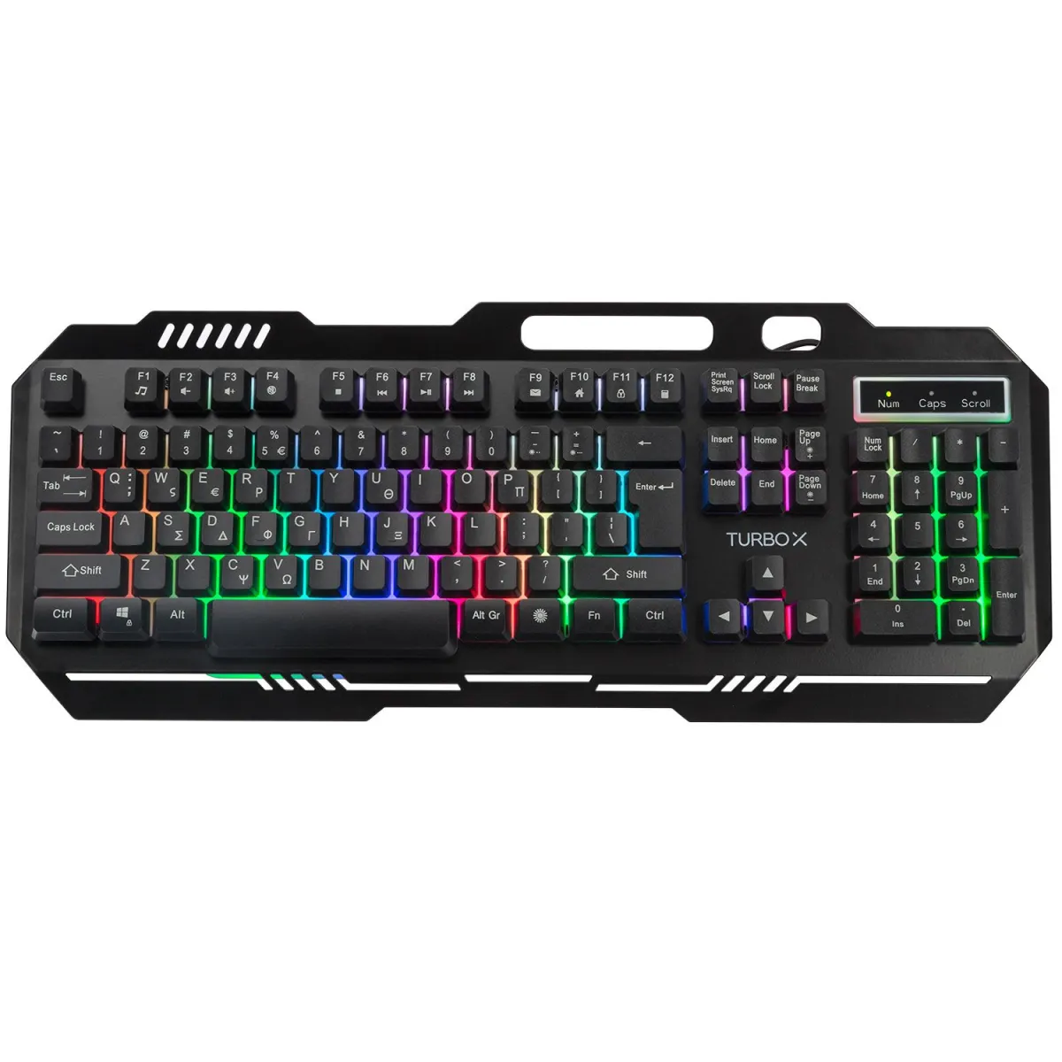 Turbo-X Πληκτρολόγιο Horus II RGB Ενσύρματο