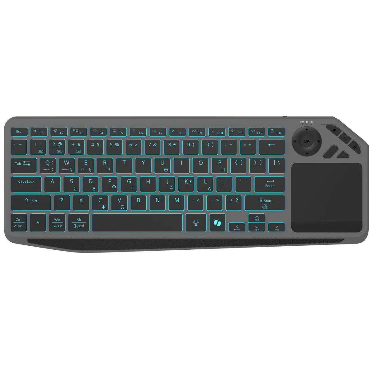 Turbo-X Πληκτρολόγιο Multimedia+ T500 Ασύρματο