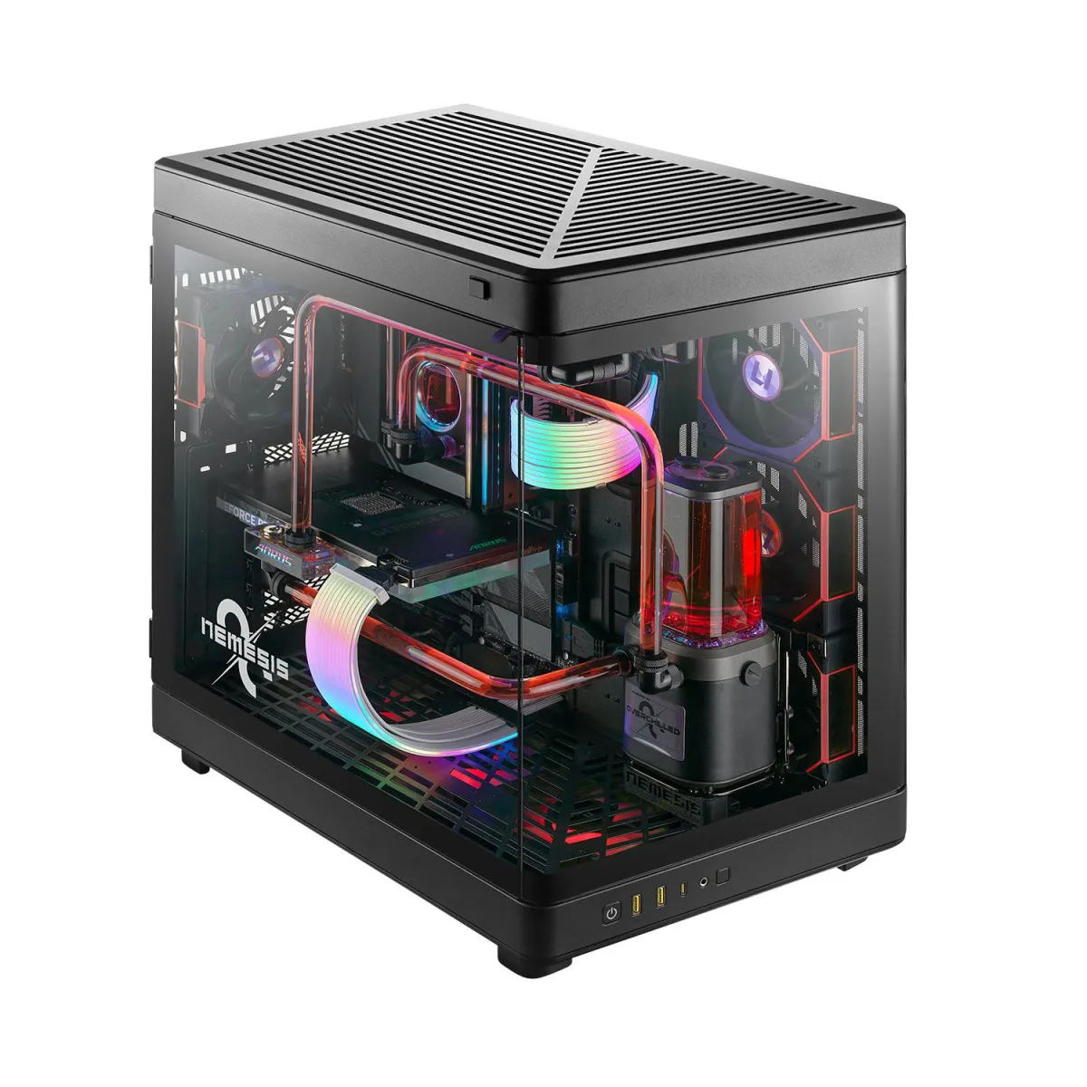 Turbo-X Nemesis O2 Powered by Overchilled Desktop (AMD Ryzen 9 9950X3D/64 GB/1TB/RTX 5090 32 GB)
