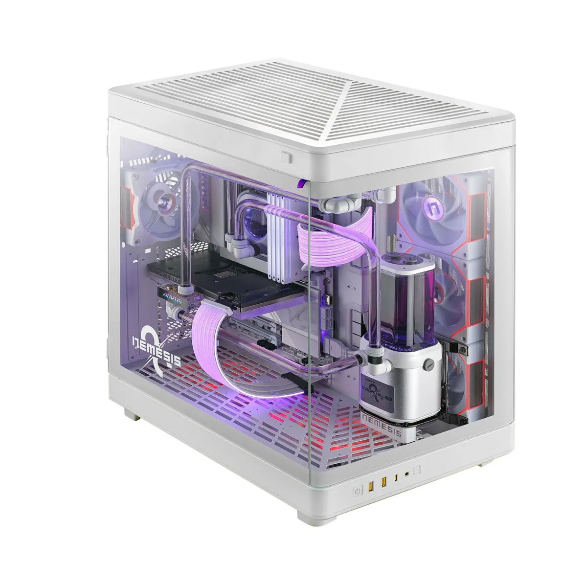 Turbo-X Nemesis White O2 Powered by Overchilled Desktop (AMD Ryzen 7 9800X3D/64 GB/1TB/RTX 5080 16 GB)
