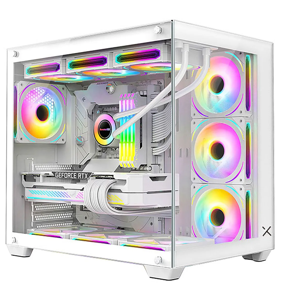 Turbo-X Spectra S7800XT White Desktop (AMD Ryzen 7 7800X3D/32 GB/1TB/RX 7800 XT 16 GB)