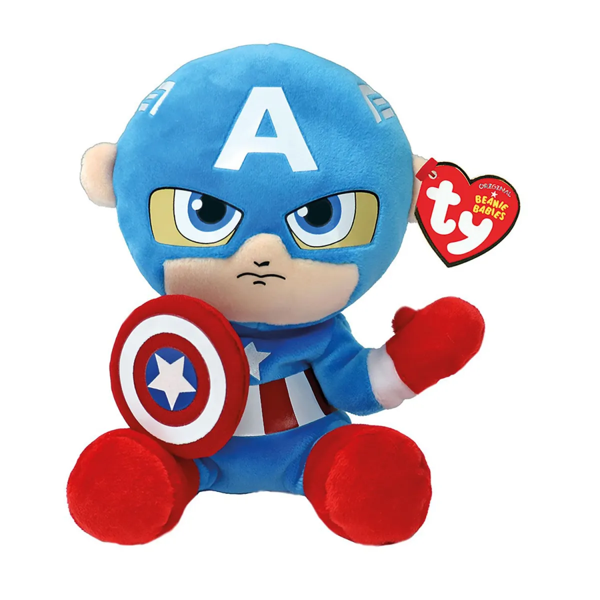 TY Χνουδωτό Beanie Babies Captain America 15εκ