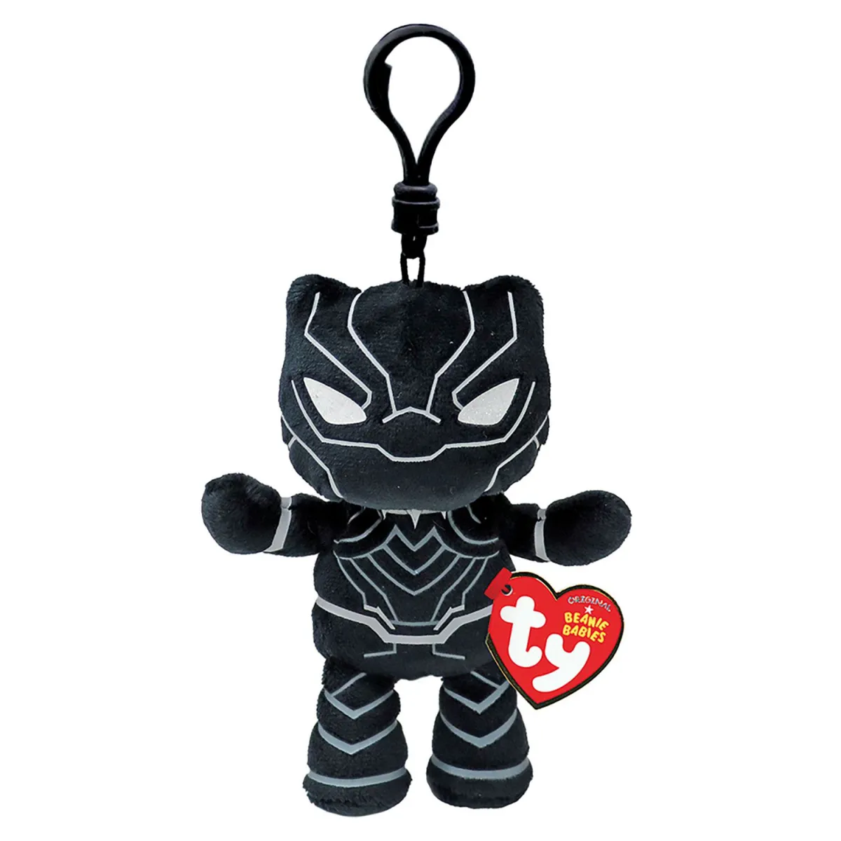 TY Λούτρινο Beanie Babies Κλιπ Marvel Black Panther 8,5εκ