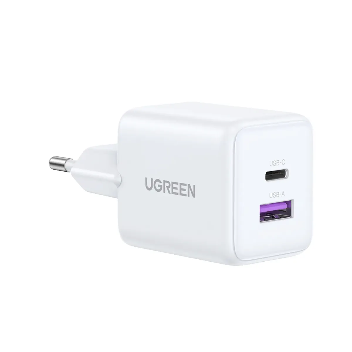 Ugreen Φορτιστής GaN 2 Θέσεων 30W Λευκό