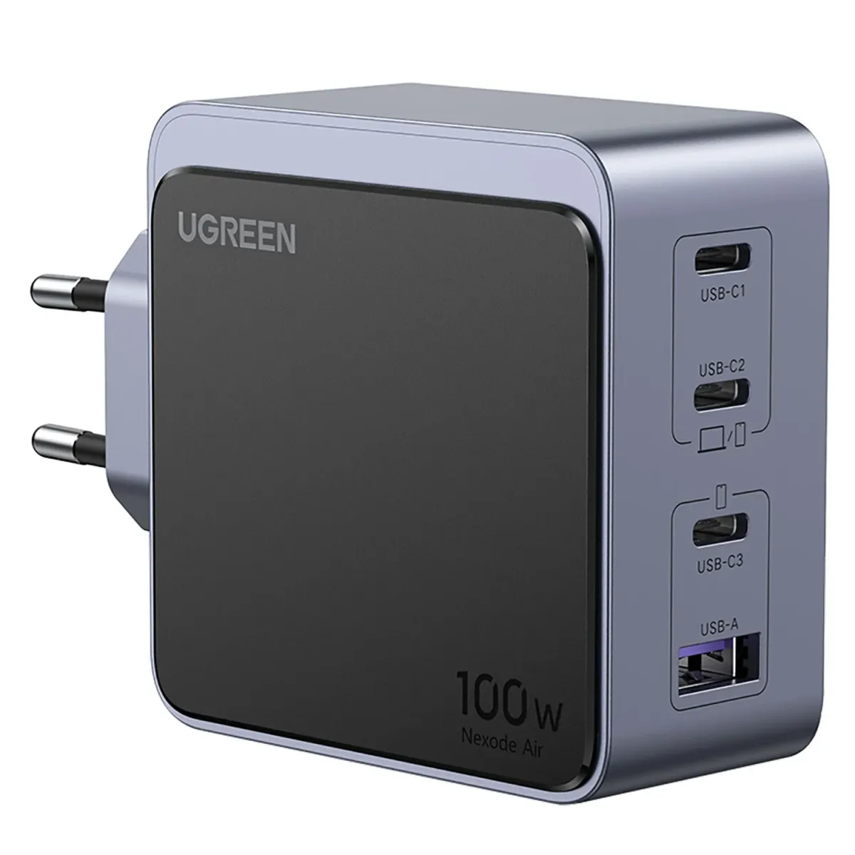 Ugreen Φορτιστής GaN 4 Θέσεων 100W Γκρι