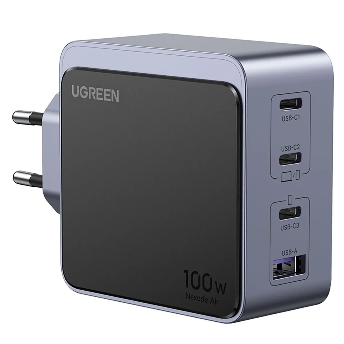 Ugreen Φορτιστής GaN 4 Θέσεων 100W Γκρι
