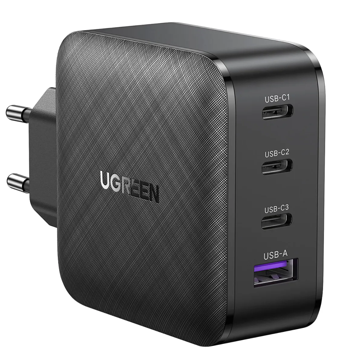 Ugreen Φορτιστής GaN 4 Θέσεων 65W Μαύρο
