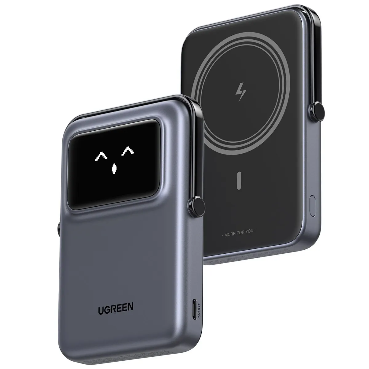 Ugreen Powerbank με ασύρματη φόρτιση PD 10000 mAh 1 Θέσης 20W Μαύρο