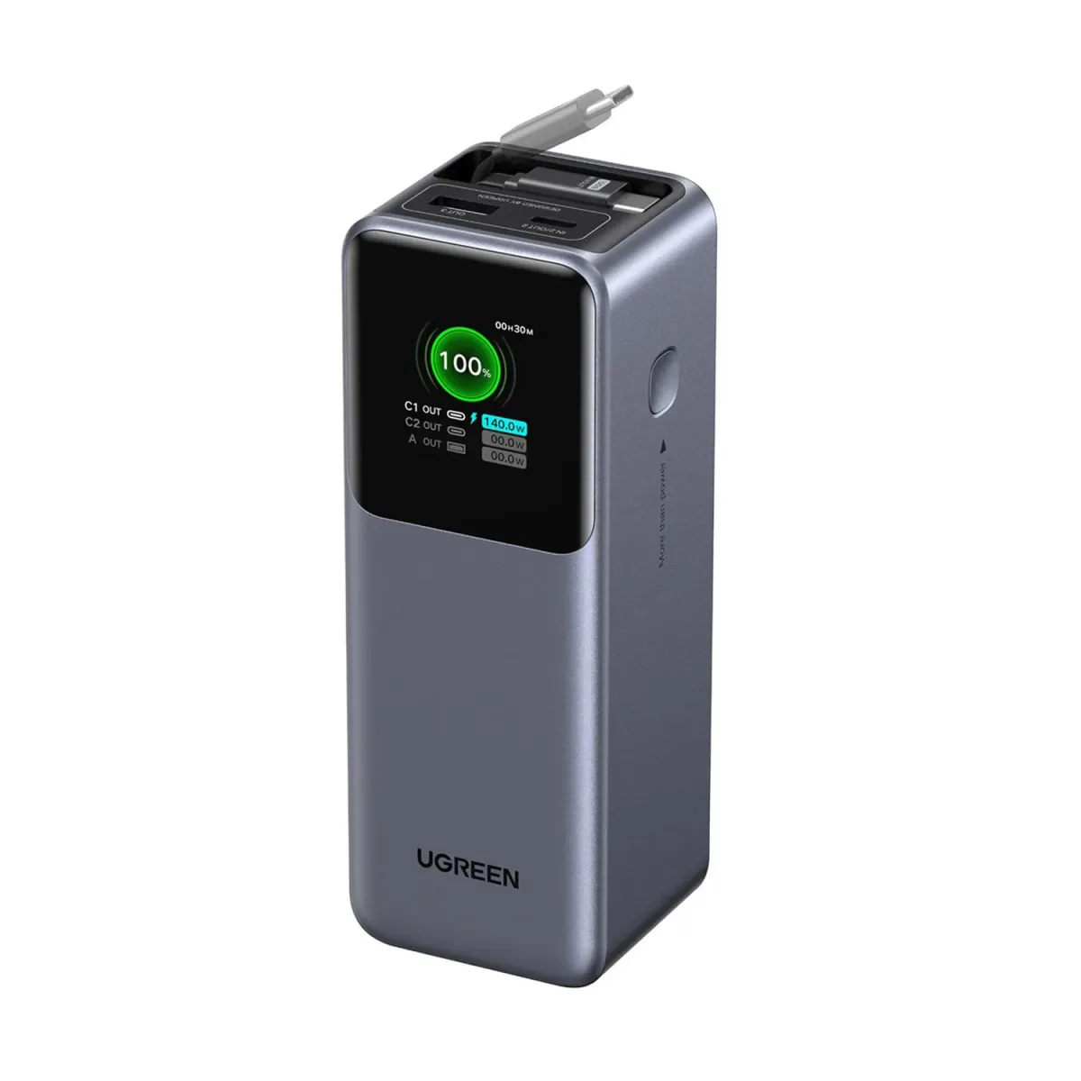 Ugreen Powerbank PD 20000 mAh 3 Θέσεων 165W Γκρι