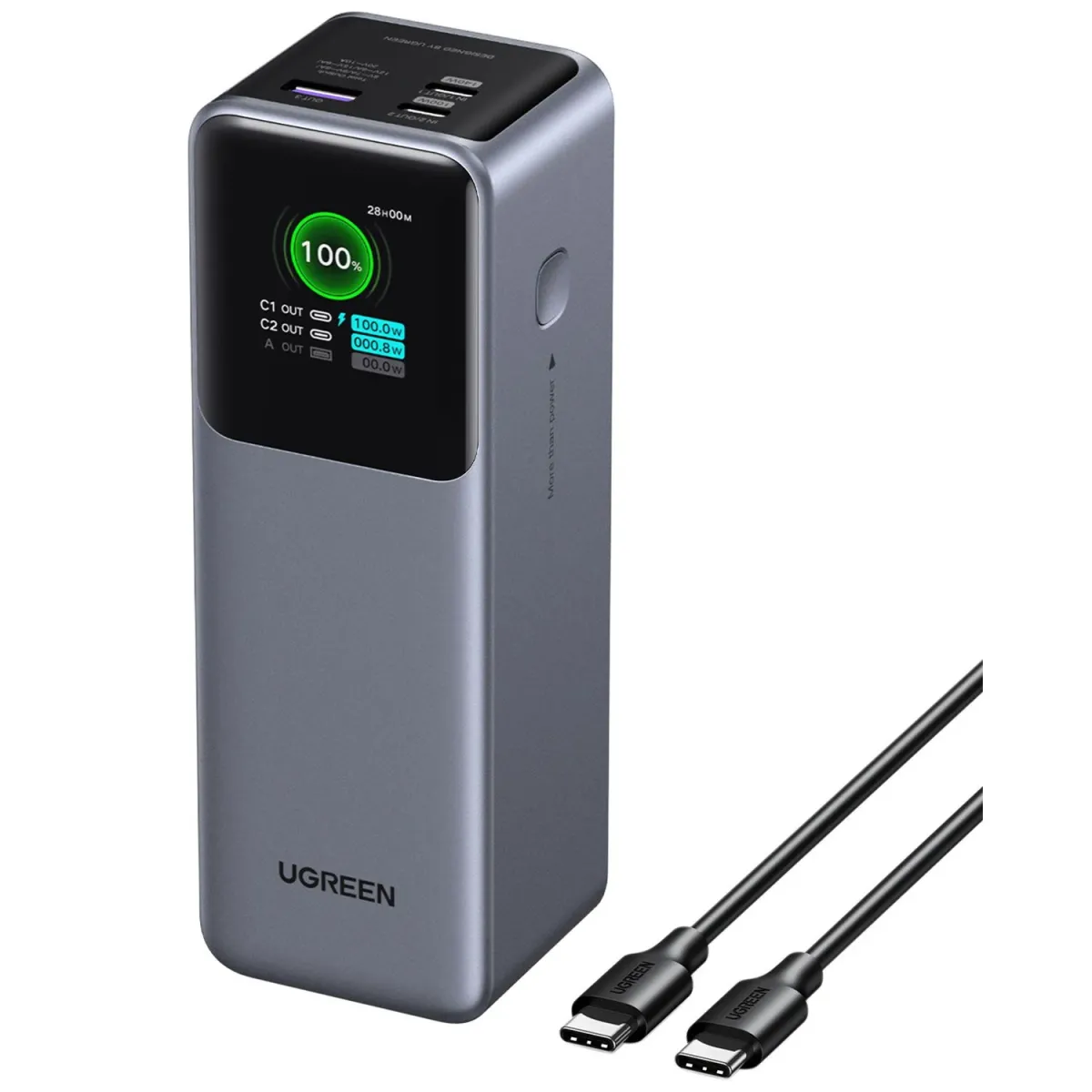 Ugreen Powerbank PD 25000 mAh 3 Θέσεων 200W Γκρι