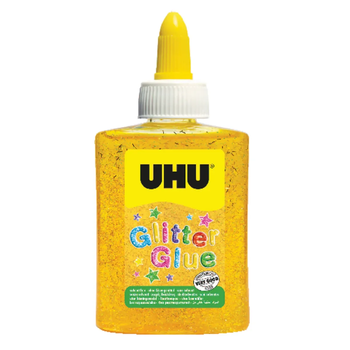 UHU Κόλλα Glitter Κίτρινη 88,5ml