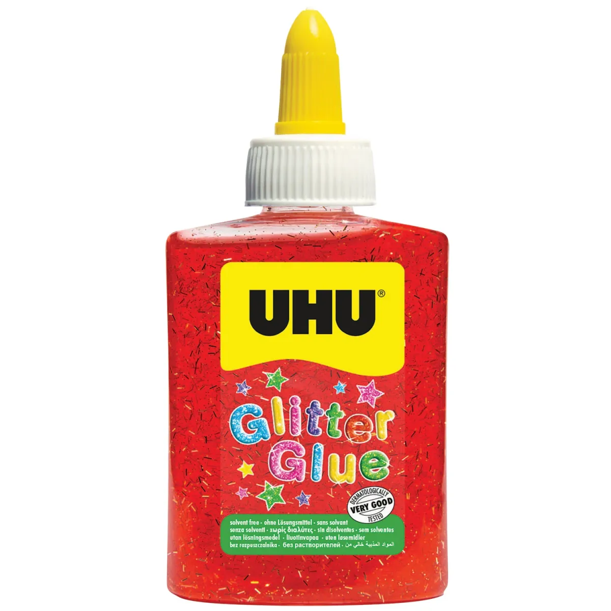 UHU Κόλλα Glitter Κόκκινη 88,5ml