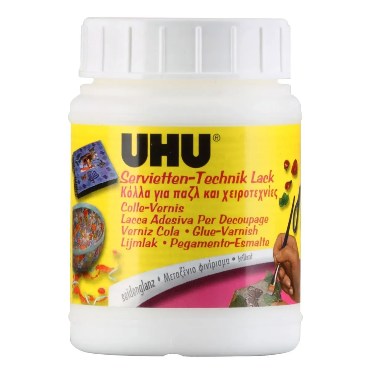 UHU Κόλλα Υγρή για Χειροτεχνία Varnish 150ml