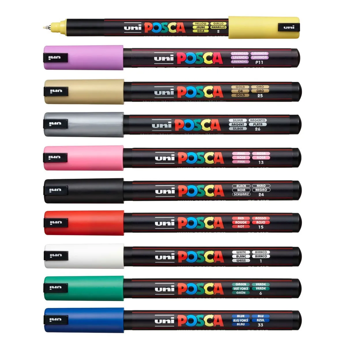 Uni-Ball Posca Μαρκαδόρος Ζωγραφικής με στρογγυλή λεπτή μύτη 1MR 0.7mm