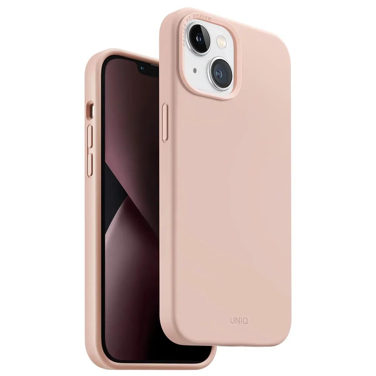 Uniq Θήκη Back Cover για Apple iPhone 14 Magsafe Σιλικόνης, Ροζ