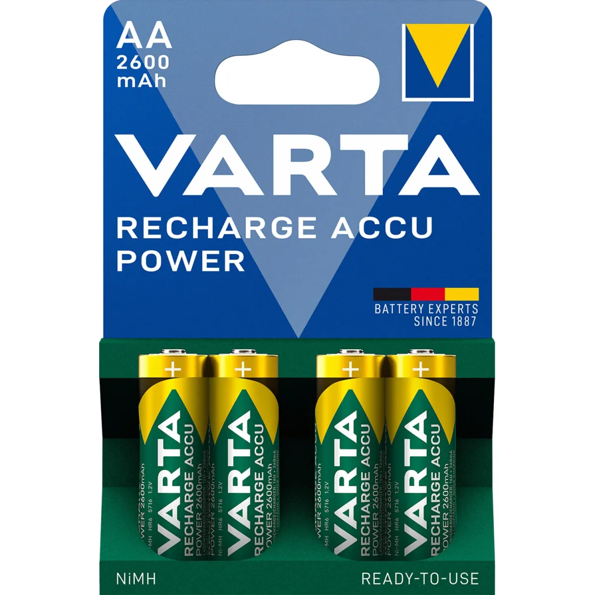 Varta Μπαταρίες Επαναφορτιζόμενες Accu Power AA 2600 mAh (4 τεμ.)