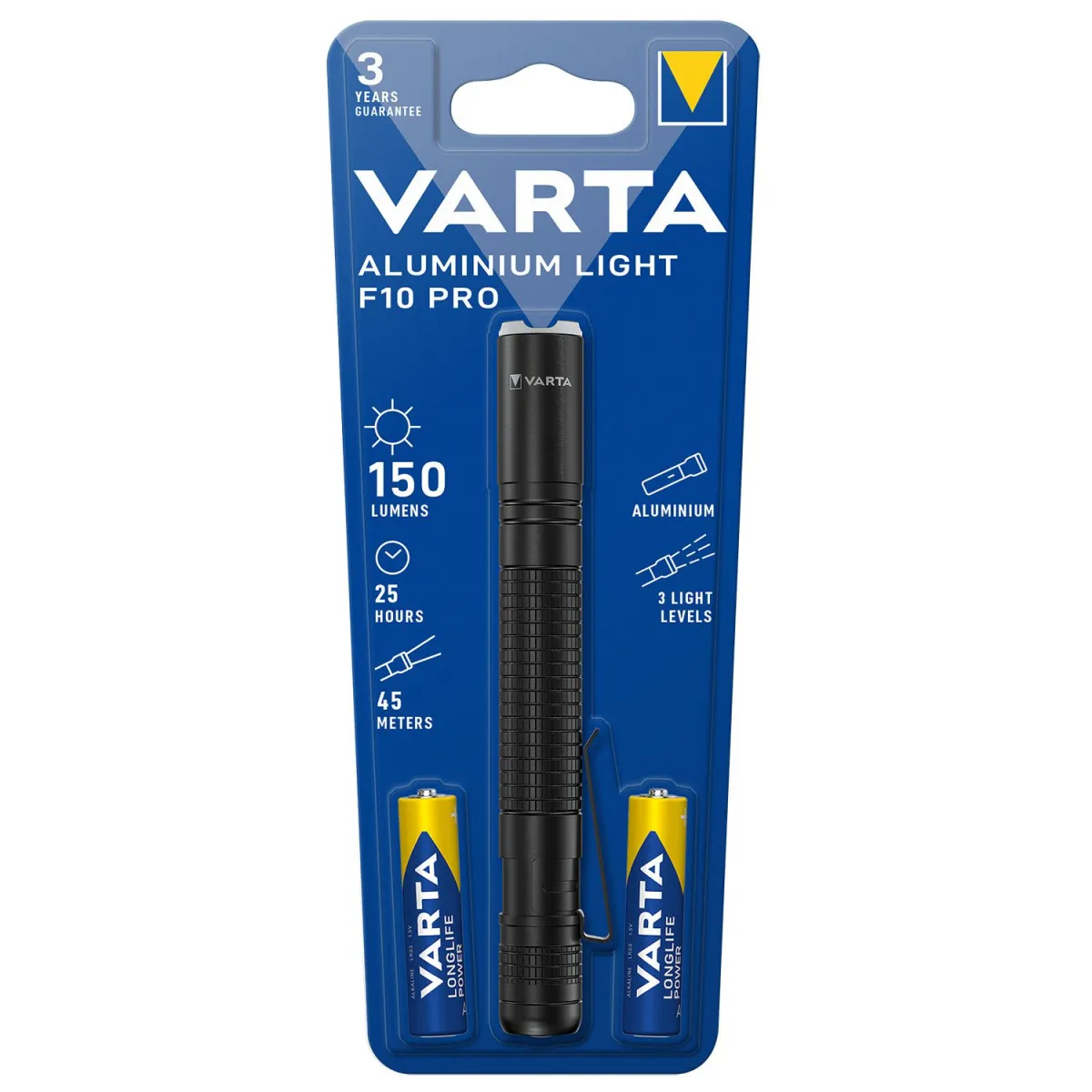 Varta Φάκος Aluminum Light F10 + 2xAA