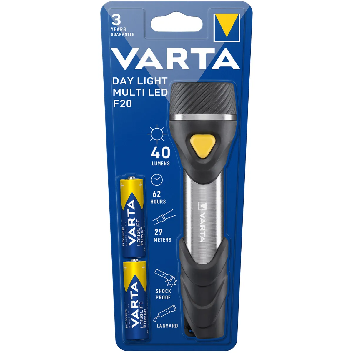Varta Φακός Day Light MultiLED + 2xAA