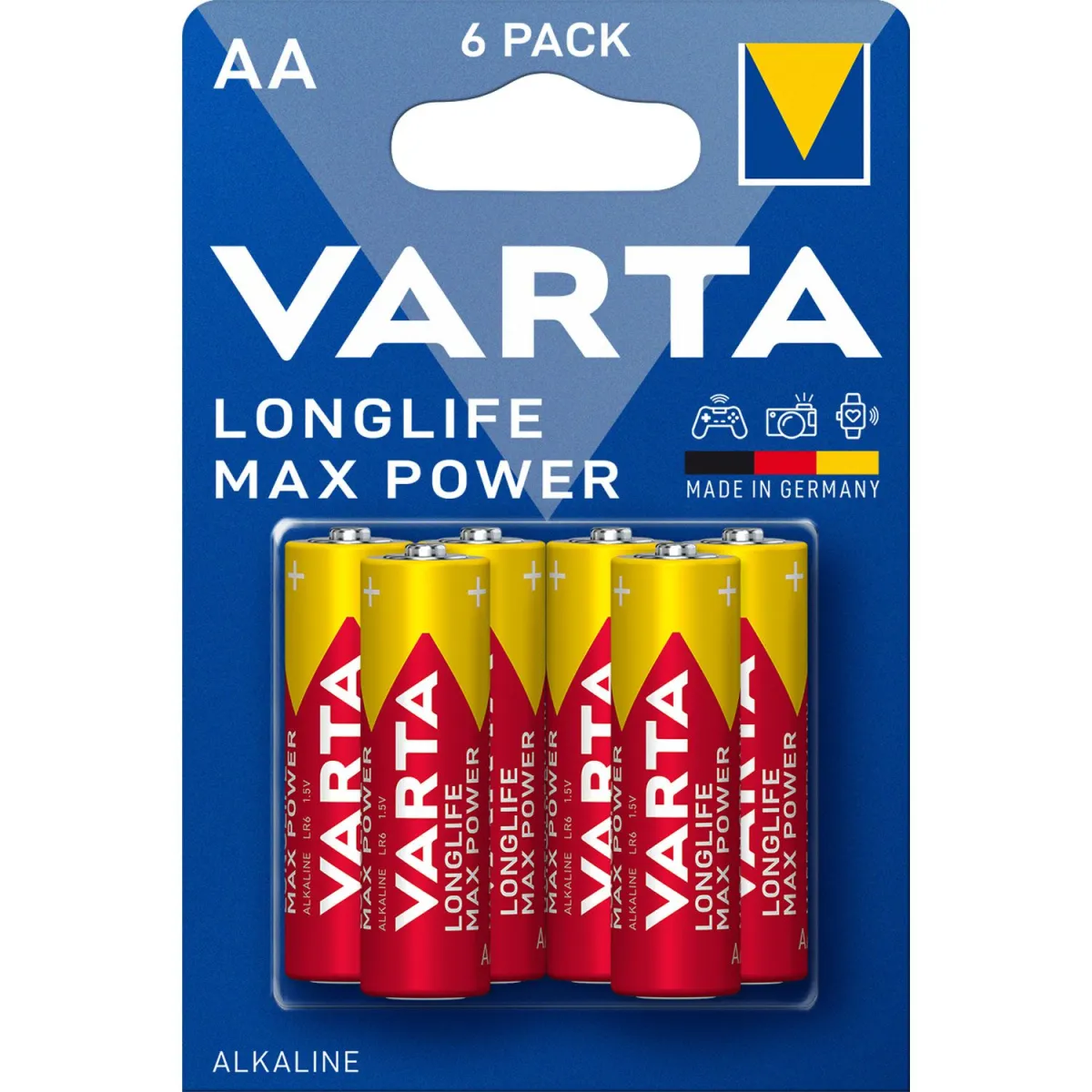 Varta Μπαταρίες Αλκαλικές Longlife Max Power AA 6 τεμ.