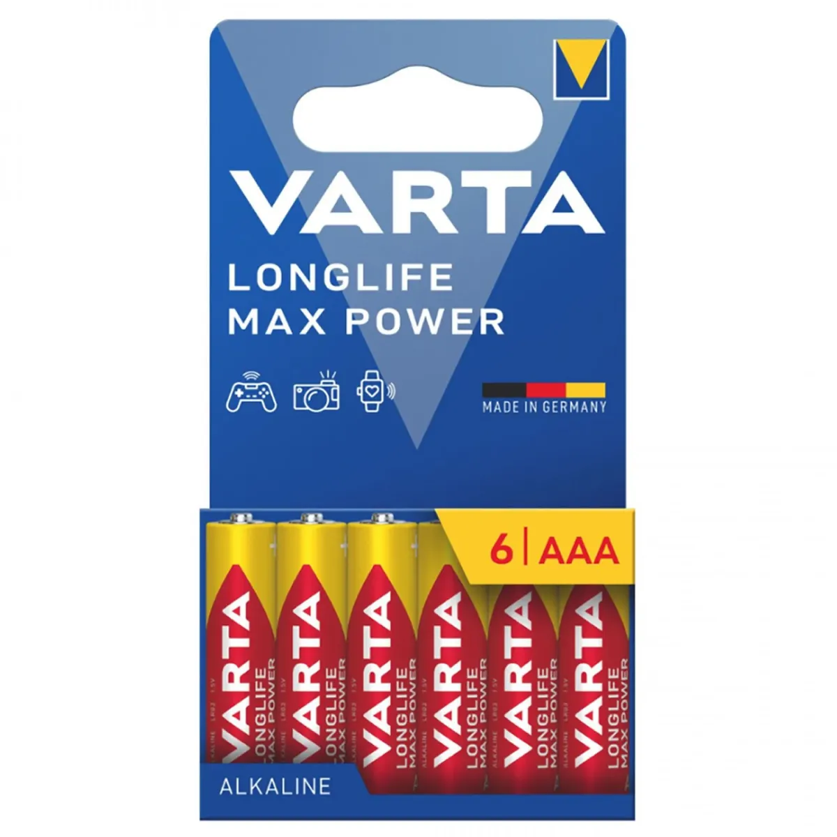 Varta Μπαταρίες Αλκαλικές Longlife Max Power AAA 6 τεμ.