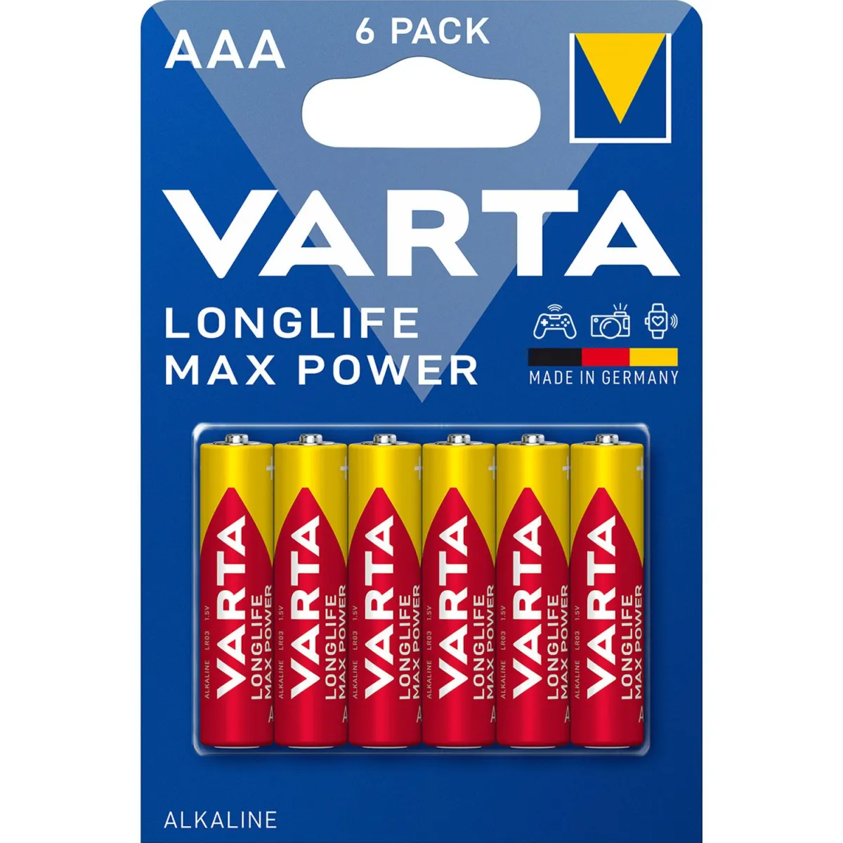 Varta Μπαταρίες Αλκαλικές Longlife Max Power AAA 6 τεμ.