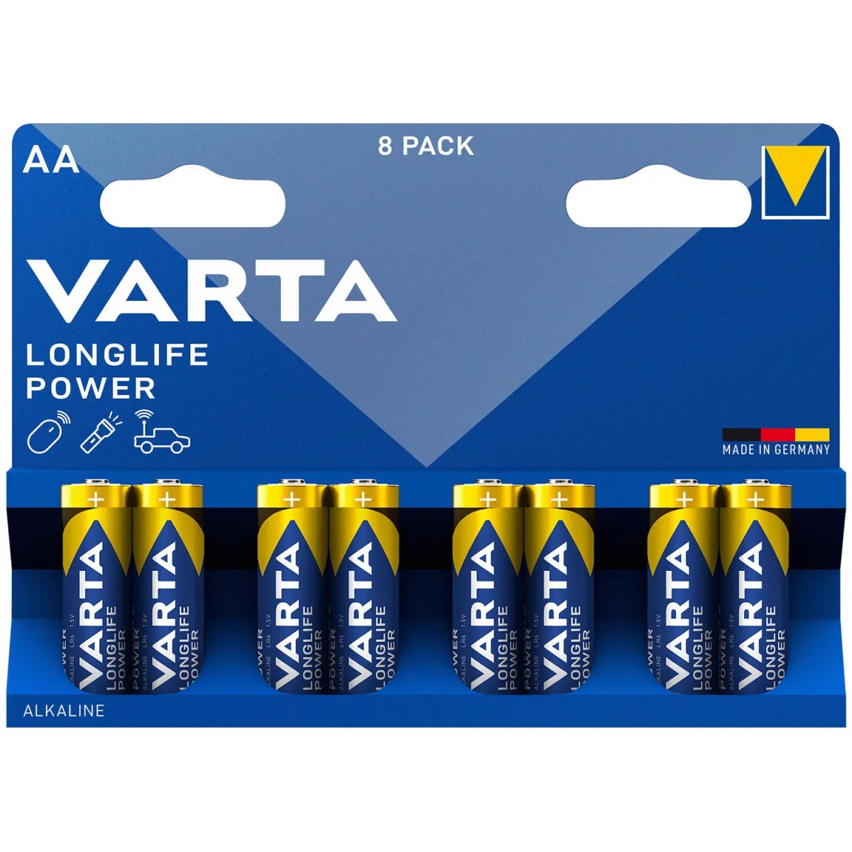 Varta Μπαταρίες Αλκαλικές Longlife Power AA (8 τεμ.)