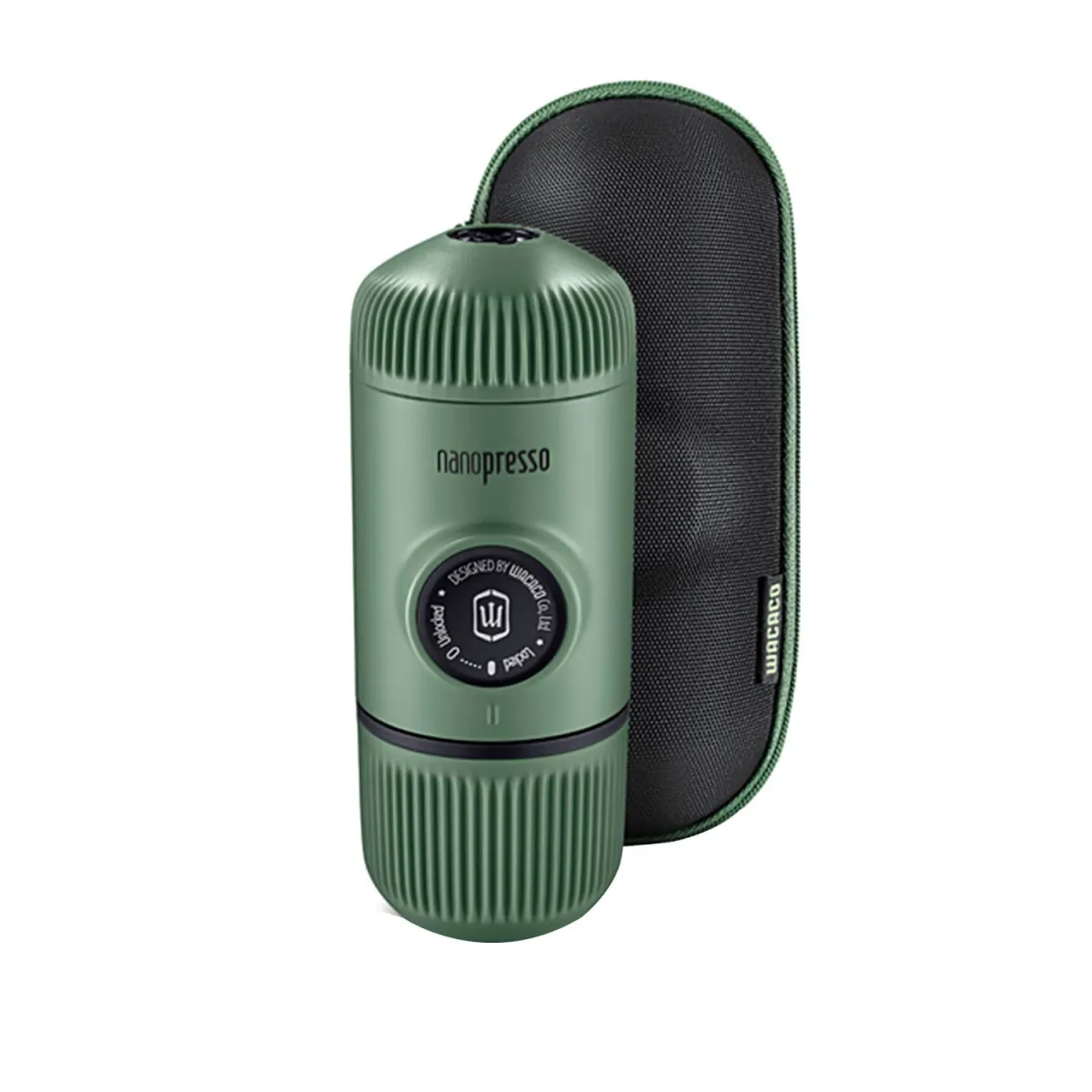Wacaco Καφετιέρα Espresso Φορητή (Χειρός) Nanopresso Moss Green με θήκη