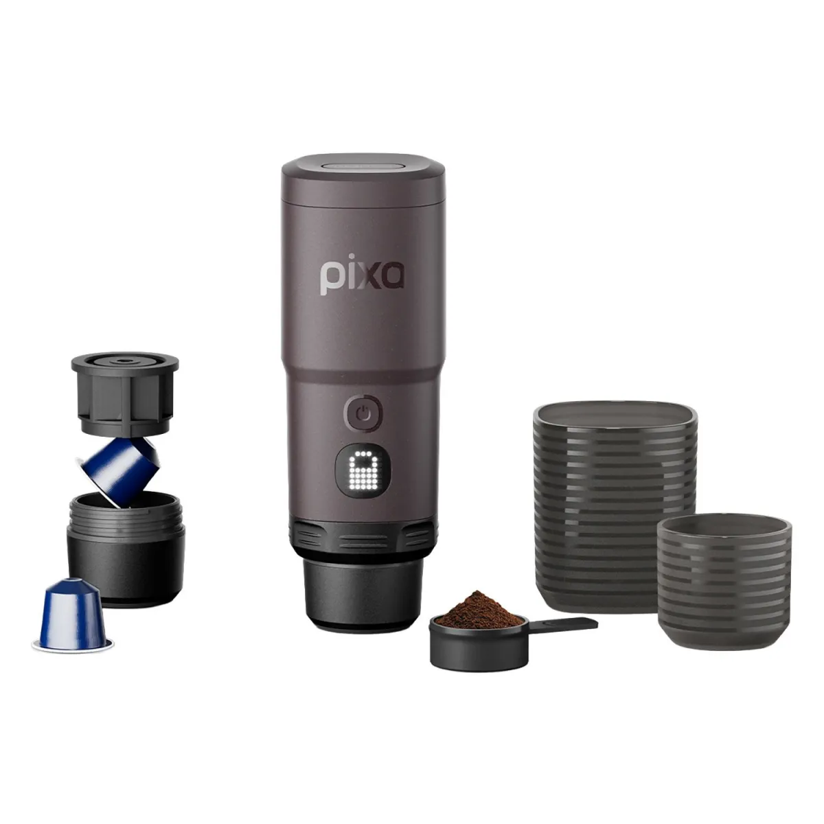 Wacaco Καφετιέρα Espresso Φορητή (Χειρός) Pixapresso Dark Burgundy