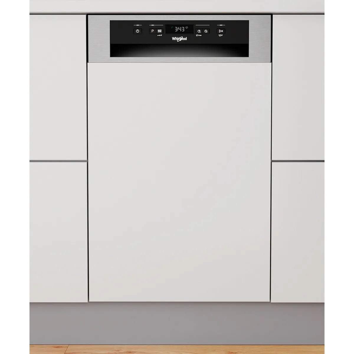 Whirlpool WSBC 3M27 X Πλυντήριο Πιάτων Εντοιχιζόμενο 44,80 cm