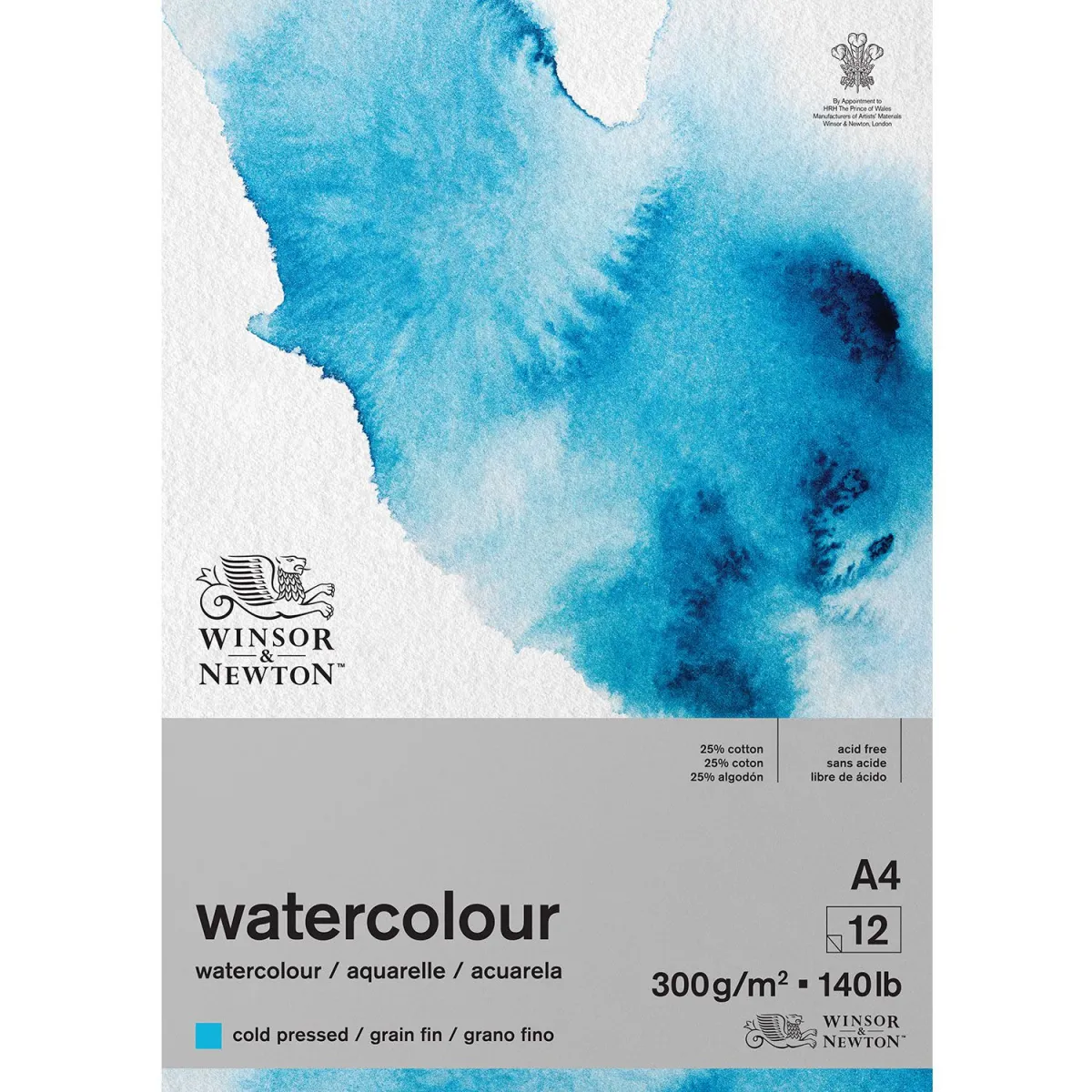 Winsor & Newton Μπλοκ Cold Ακουαρέλας A4 300gr 12Φύλλων