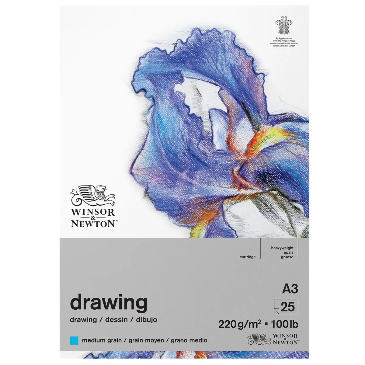 Winsor & Newton Μπλοκ Σχεδίου Medium A3 150gr 25Φύλλων